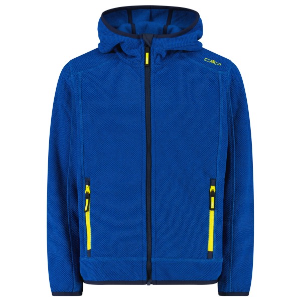 CMP - Boy's Jacket Fix Hood Jacquard Knitted - Fleecejacke Gr 164 blau von CMP