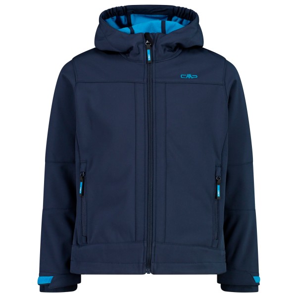 CMP - Boy's Jacket Fix Hood Softshell - Softshelljacke Gr 140 blau von CMP