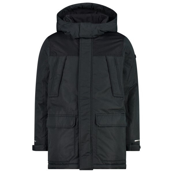CMP - Boy's Jacket Fix Hood Taslan Polyester - Parka Gr 128 schwarz von CMP