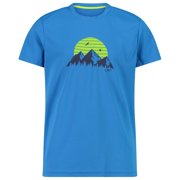 CMP - Boy's T-Shirt Piquet - Funktionsshirt Gr 104 blau von CMP