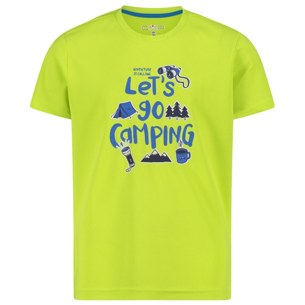 CMP - Boy's T-Shirt Piquet - Funktionsshirt Gr 110 grün von CMP