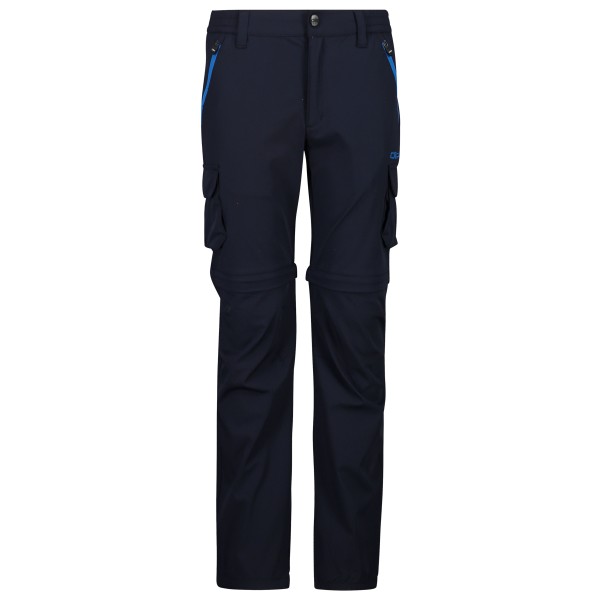 CMP - Boy's Zip Off Pant 4-Way Stretch - Trekkinghose Gr 128 blau/schwarz von CMP