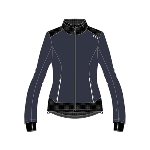 CMP - Damen Softshelljacke mit fester Kapuze gekoppelt, Anthrazit, 46 von CMP