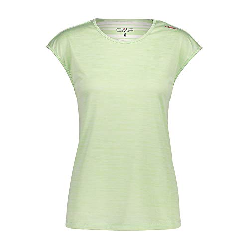 CMP - Halbtransparentes Melange-T-Shirt für Damen, Blatt, D42 von CMP