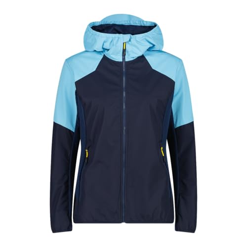CMP Damen Unlimitech Shell Jacke Clima Protect mit Kapuze blau - 36 von CMP
