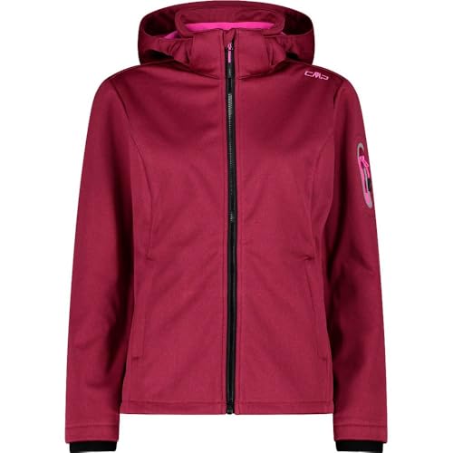 CMP Damen Woman Jacket Zip Hood, rot, 46, rot, 72 von CMP