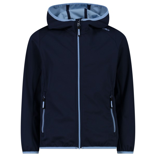 CMP - Girl's Jacket Fix Hood Light Softshell - Softshelljacke Gr 104 blau von CMP