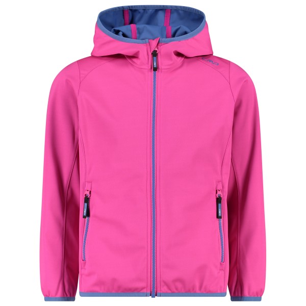 CMP - Girl's Jacket Fix Hood Light Softshell - Softshelljacke Gr 104 rosa von CMP