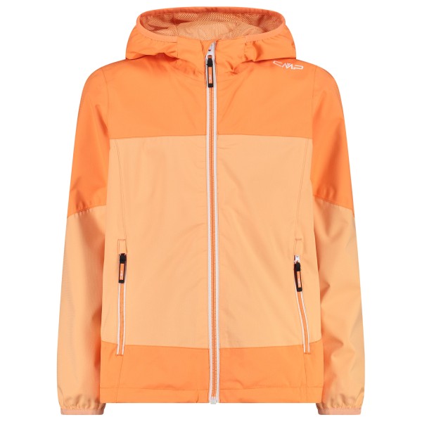 CMP - Girl's Jacket Fix Hood Ripstop - Regenjacke Gr 116 orange/beige von CMP