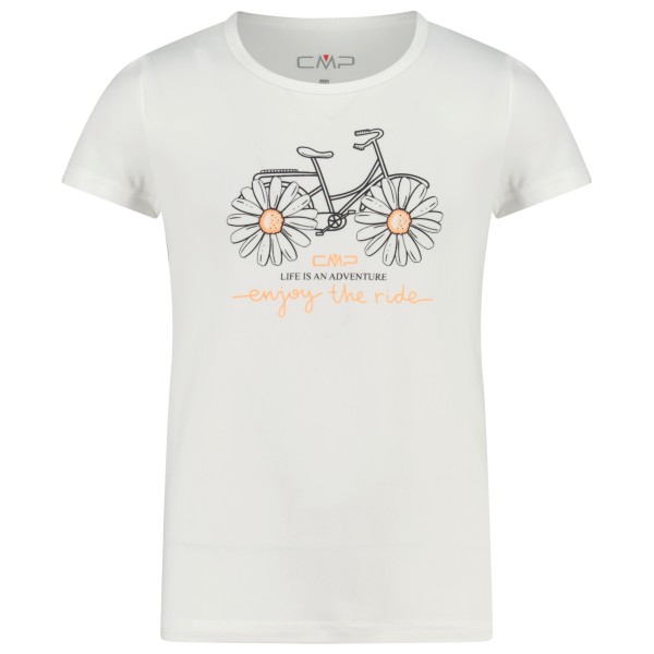 CMP - Girl's Stretch T-Shirt - T-Shirt Gr 98 weiß von CMP