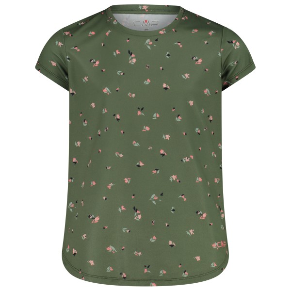 CMP - Girl's T-Shirt Piquet Pattern - T-Shirt Gr 104 oliv von CMP