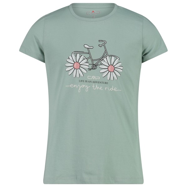 CMP - Girl's T-Shirt - T-Shirt Gr 104;110;116;128;140;98 rosa;türkis;weiß von CMP
