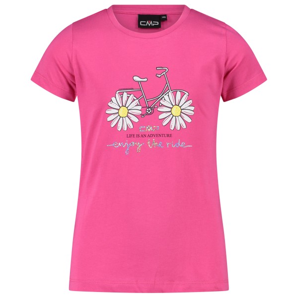 CMP - Girl's T-Shirt - T-Shirt Gr 110 rosa von CMP