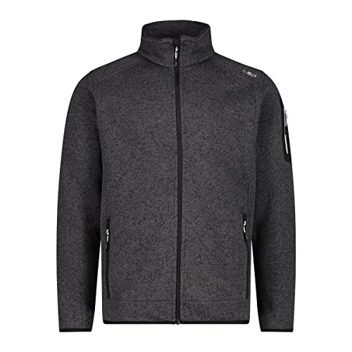 CMP - Knit-Tech-Fleecejacke für Herren, Schwarzer Gletscher, 48 von CMP