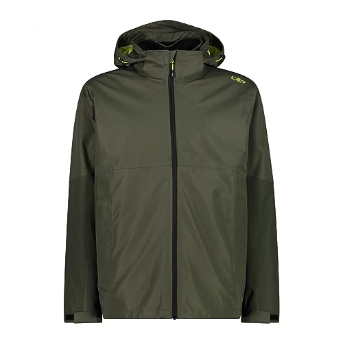 CMP - Herrenjacke, abnehmbare Inn.Jacke mit Kapuze und Reißverschluss, Khaki, 48 von CMP