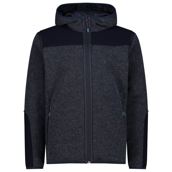 CMP - Jacket Fix Hood Buttoned Wooltech - Wolljacke Gr 50;56 blau;schwarz von CMP