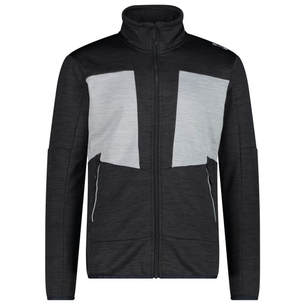 CMP - Jacket Melange Grid Tech - Fleecejacke Gr 58 schwarz von CMP