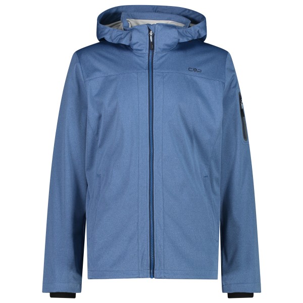 CMP - Jacket Zip Hood Light Melange - Softshelljacke Gr 54 blau von CMP