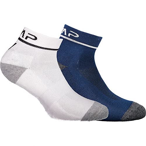 CMP - Laufsocken für Kinder aus Baumwolle, Weiß-B.Blau, 31/33 von CMP