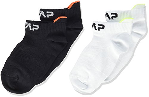 CMP - Ultraleichte Fitnesssocken für Kinder, Schwarz-Weiss, 28/30 von CMP