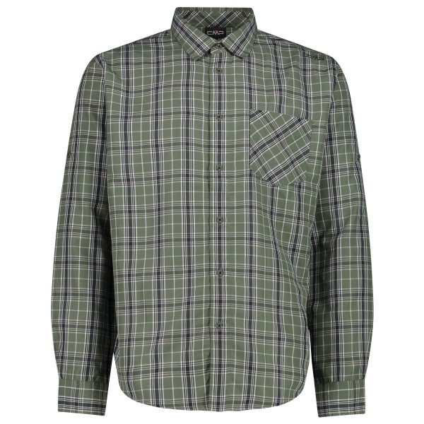 CMP - Longsleeve Shirt - Hemd Gr 46 grau/oliv von CMP