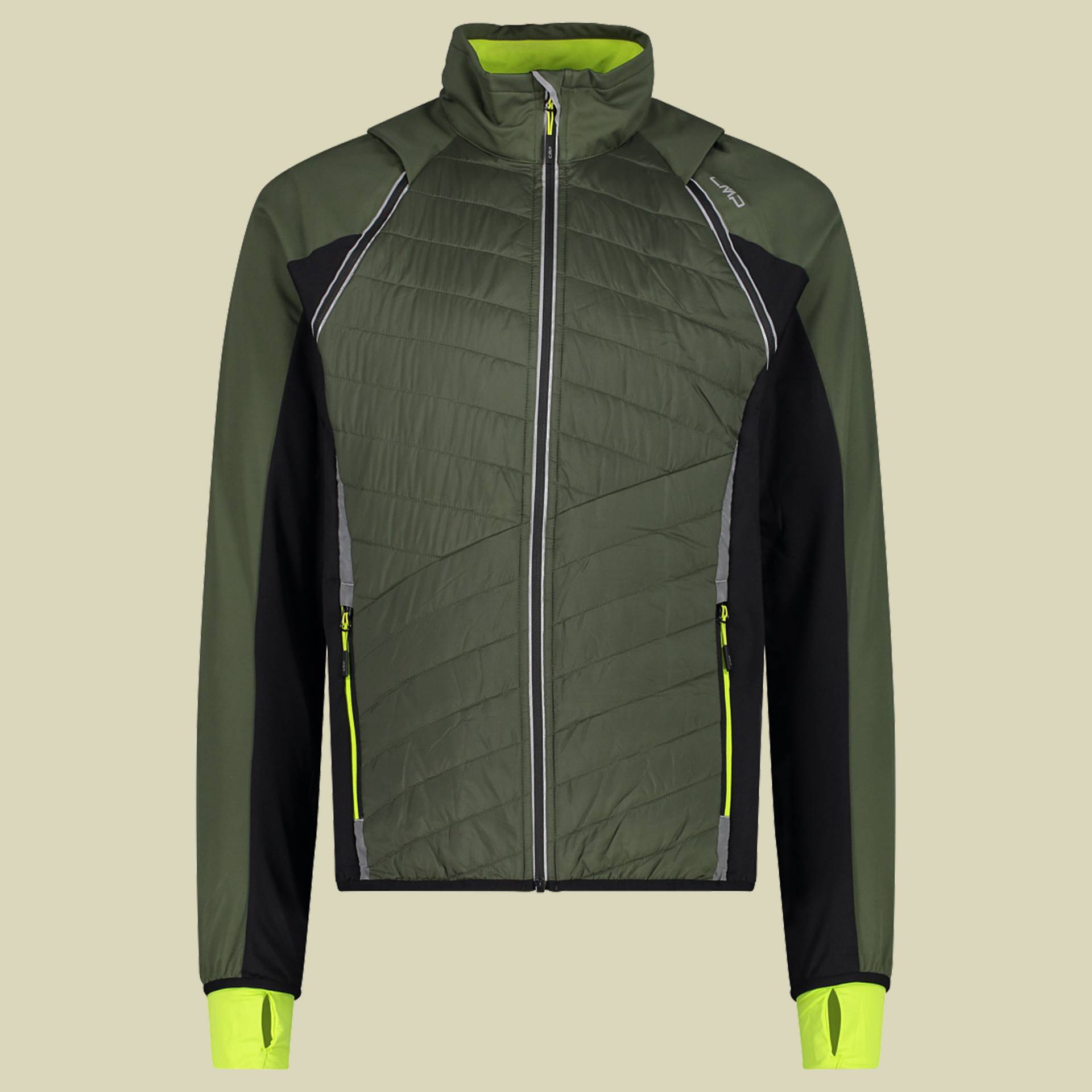Man Jacket detachable Sleeves 30A2647 Größe 54 Farbe 15EP oil green-nero von CMP
