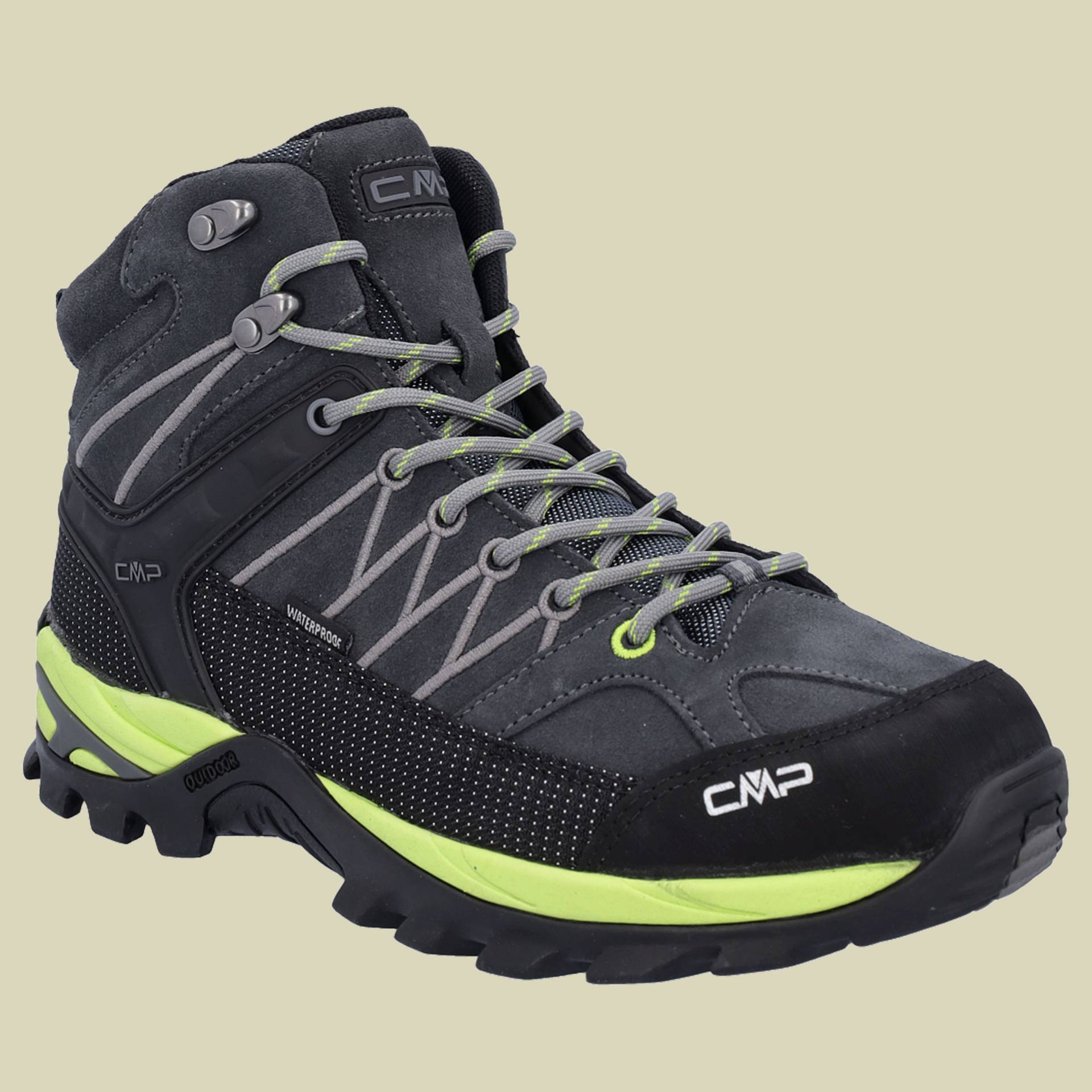 Rigel Mid Trekking Shoes WP Men Größe 45 Farbe 72UN anthracite-limegreen von CMP