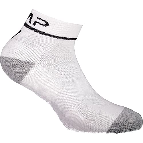 CMP - Unisex-Laufsocken aus Baumwolle, weiß schwarz, 36/38 von CMP