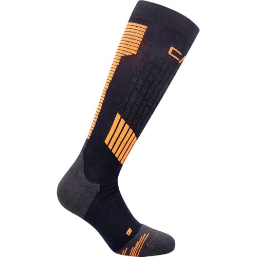 CMP - Ski Sock Graphene, B. Blue-Orange, 43/45 von CMP