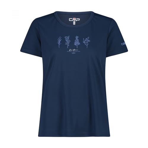 CMP T-Shirt Pour Femme T-Shirt Femme, Blau-Provence, 34 von CMP