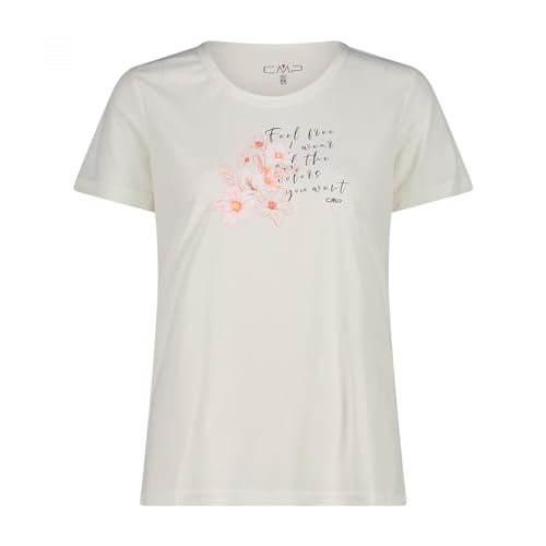 CMP T-Shirt Pour Femme T-Shirt Femme, Off White-bitter, 34 von CMP