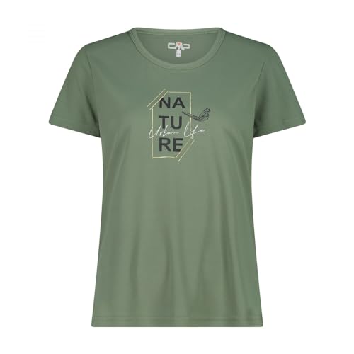 CMP T-Shirt Pour Femme T-Shirt Femme, Salbeigrün, 54 von CMP