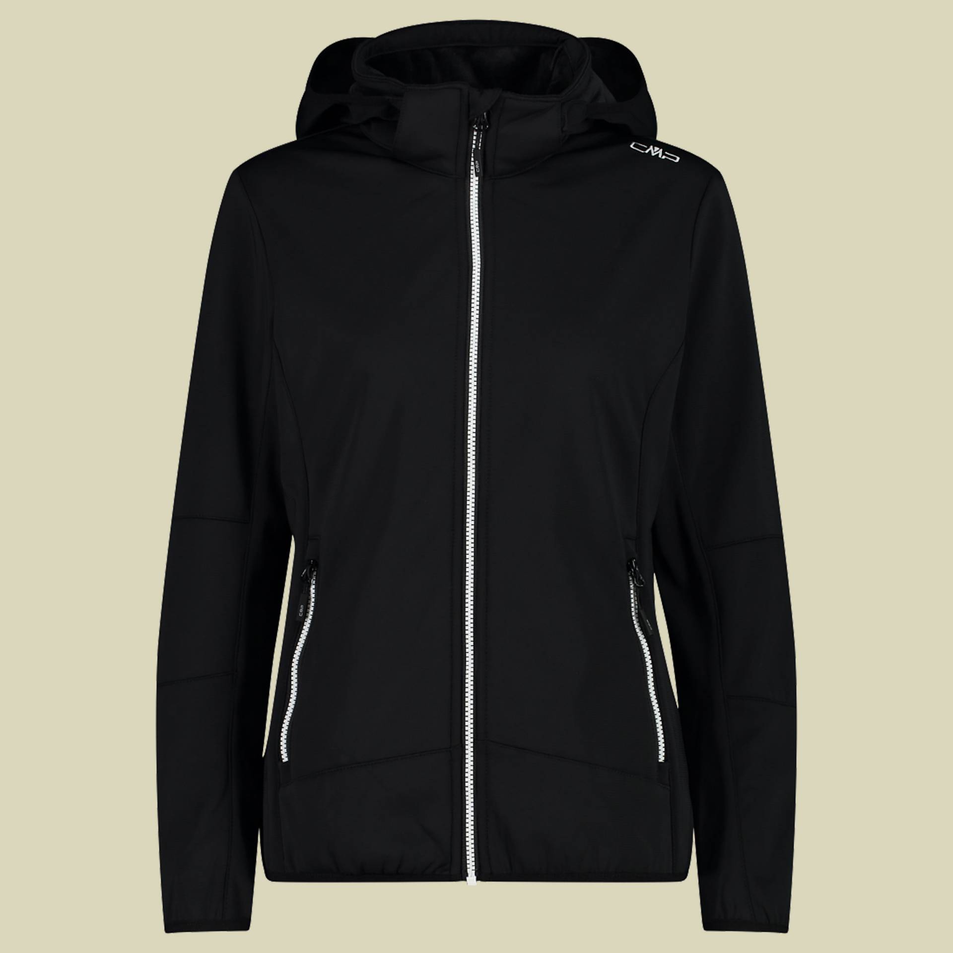 Woman Softshell Jacket Zip Hood 32A0456 Größe 36 Farbe black von CMP