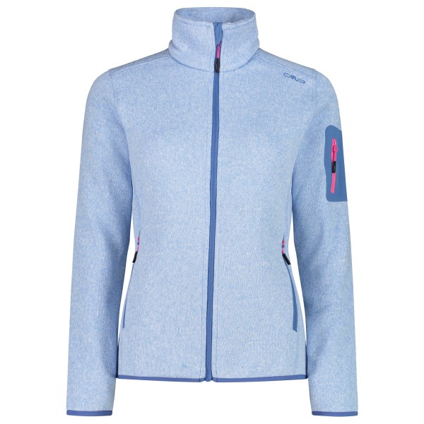 CMP - Women's Jacket Jacquard Knitted - Fleecejacke Gr 42 blau von CMP