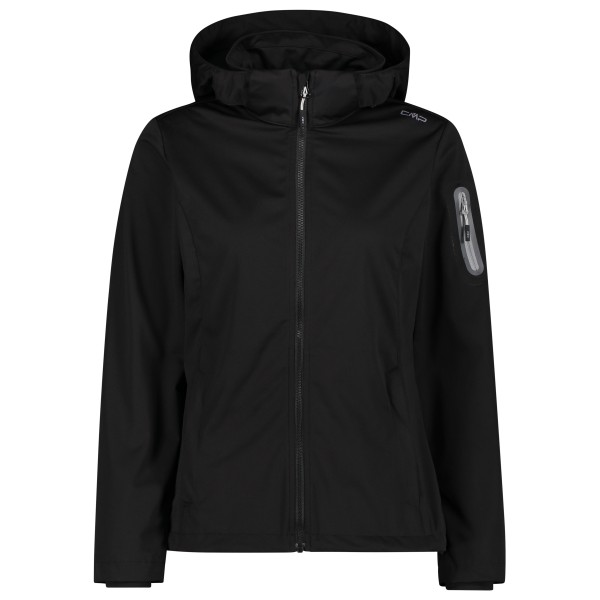 CMP - Women's Light Softshell Jacket Zip Hood - Softshelljacke Gr 40 schwarz von CMP