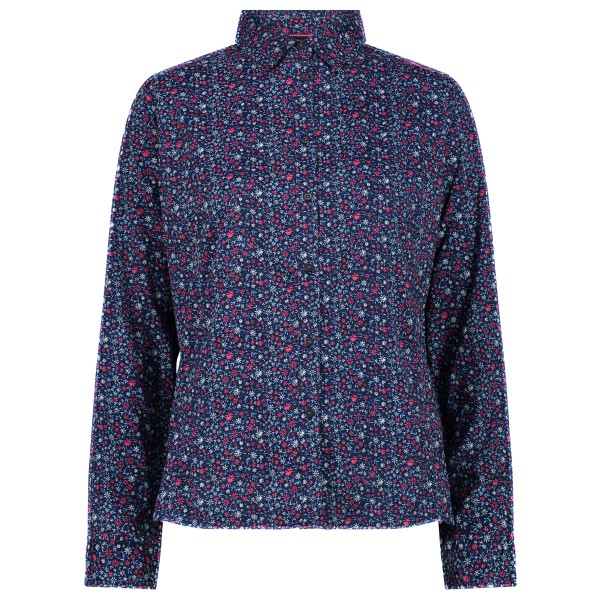 CMP - Women's Longsleeve Shirt with Pattern - Bluse Gr 48 blau von CMP