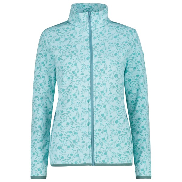 CMP - Women's Printed Stretch Jacket - Fleecejacke Gr 48 blau von CMP