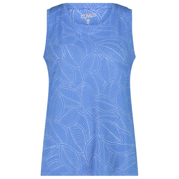 CMP - Women's Sleeveless Burnout Jersey T-Shirt - Top Gr 46 blau von CMP