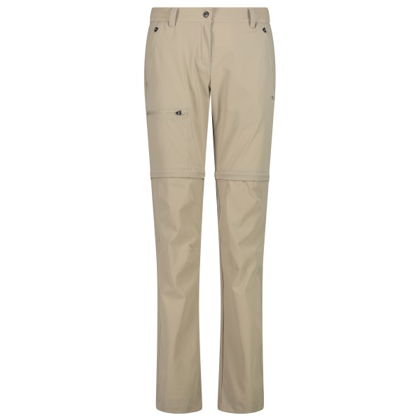 CMP - Women's Zip Off Pant 4-Way Stretch - Zip-Off-Hose Gr 44 beige von CMP