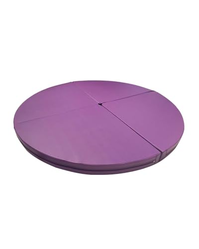 Pole Dance Matte Faltbare Pole-Dance-Crashmatte - 120/150/160 Cm Rutschfeste Tanzstangenmatten, Kreissicherheitspfosten-Absturzmatte, für Aerial-Hoop-Yoga-Inversionen(Color:Purple,Size:120cmx5cm(47"x2 von CMYUN