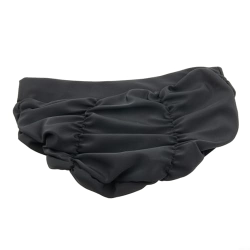 Bequeme und dehnbare Badekappe für langes Haar, leichtes Design (schwarz) von CNANRNANC