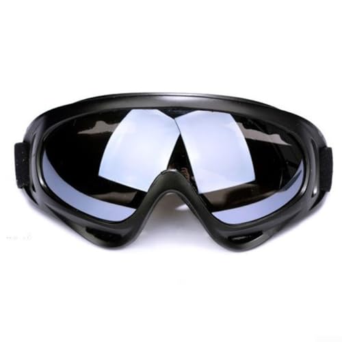 CNANRNANC Anti-Beschlag-Sonnenbrille für Motorrad, Sport, zum Radfahren, Reiten, Polycarbonat-Faser-Gläser (Schwarz und Grau) von CNANRNANC