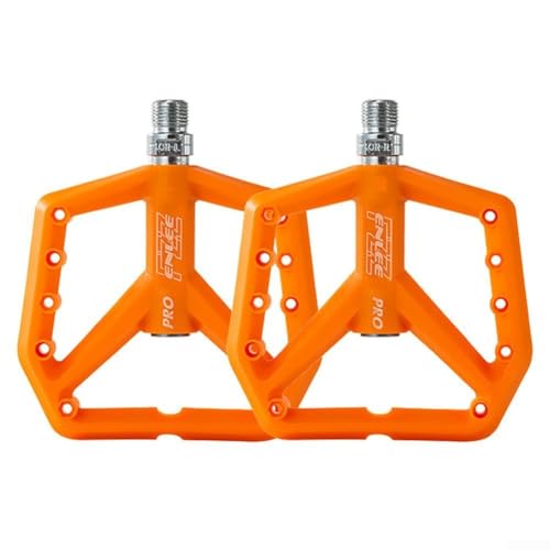 Verbessertes Design für Langlebigkeit, Nylon-Pedal mit korrosionsbeständigem Körpermaterial (Orange) von CNANRNANC