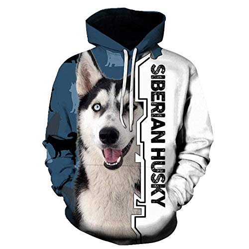 COAOBO Kinder Hoodie 3D Druck，Jungen Teen 3D-Druck Hund Grafik Sweatshirts Langarm Pullover Hoodies Mit Tasche-130Cm von COAOBO