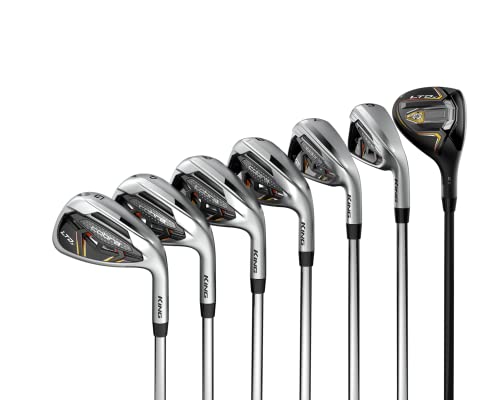 COBRA Herren Ltdx Kombi-Bügeleisen-Set Satin Chromgold Eisen, Chrom-Gold Fusion, Senior RH KBS PGI 65 Graphite 5 Hybrid, 6 PW, GW von COBRA