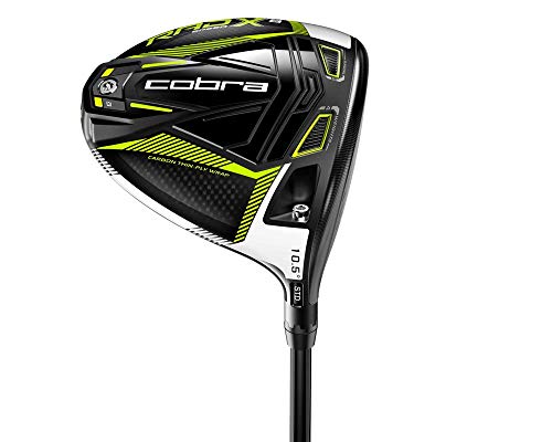 Cobra Golf 2021 Radspeed XB Driver Gloss Black-Turbo Yellow (Herren Linke Hand, Fujikura Motore XF3, Stiff Flex, 10.5), Standard von COBRA