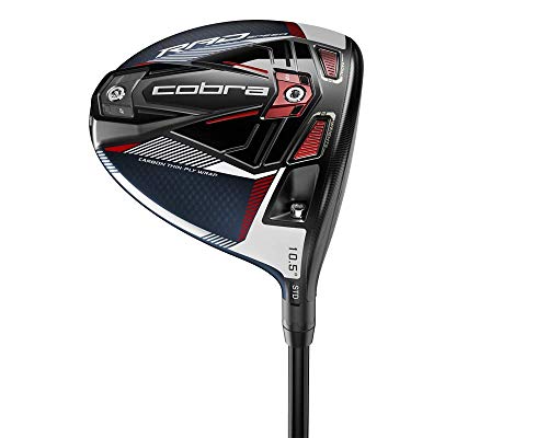 Cobra Golf Herren 2021 Radspeed Driver Linkshänder, Project X Hzrdrus RDX Blue, Stiff Flex, 9, Matt Peacoat-Red, Standard von COBRA
