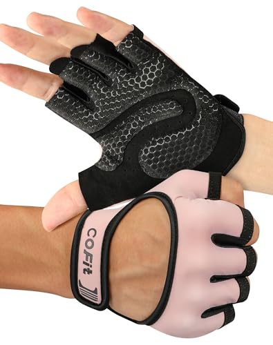 COFIT Belüftet Fitness Handschuhe, 2022 Gewichtheber Handschuhe mit Handflächenschutz, Vielseitig Einsetzbar für Fitnessstudio, Übungen, Radfahren, Klettern und Rudern von COFIT