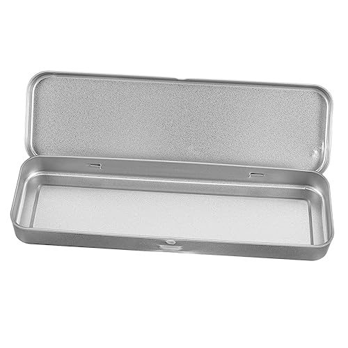 COHEALI 4 Stück Stiftetui Aus Metall Stifteetui Aus Aluminium Make-up-behälter Behälter Für Flache Metalldose Federmäppchen Stiftdosen Make-up-pinseletui Student Schüttgut von COHEALI