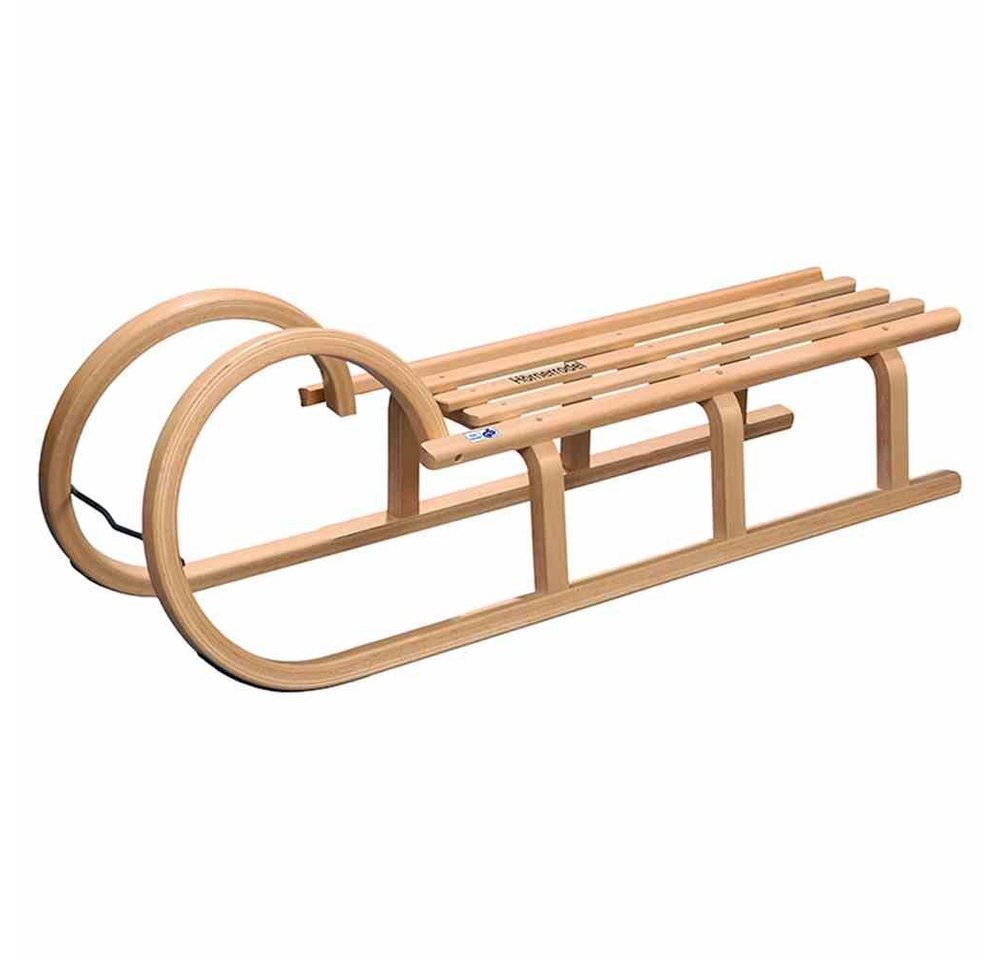 COLINT Schlitten Hörner Rodel Latten 110cm Colint Holzschlitten Rodelschlitten Holz von COLINT